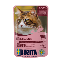 BOZITA KAWAŁKI W GALARETCE Z WOŁOWINĄ SASZETKA 85G
